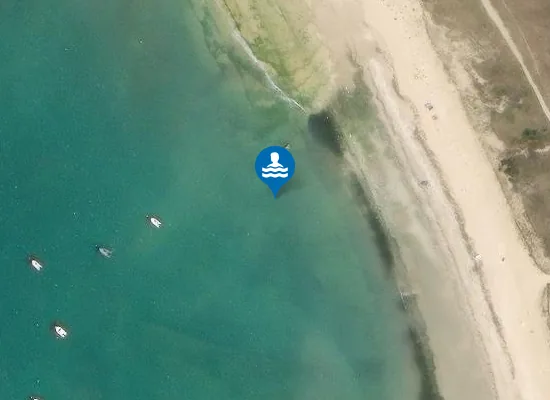 Satellite image of PLAGE DE DOMINO (PETITE PLAGE)