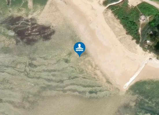 Satellite image of PLAGE DE LA SALEE