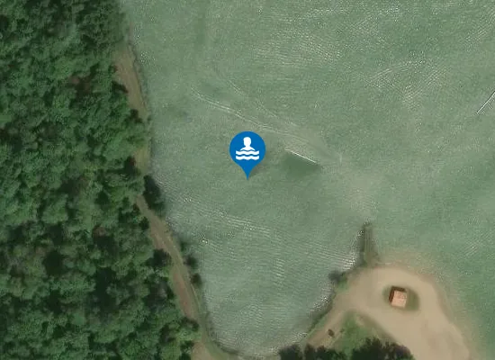 Satellite image of MONCONTOUR - PLAN D'EAU DU GRAND MAGNE (LA DIVE)