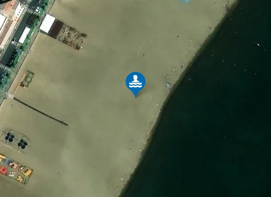Satellite image of PLAGE DU FRONT DE MER