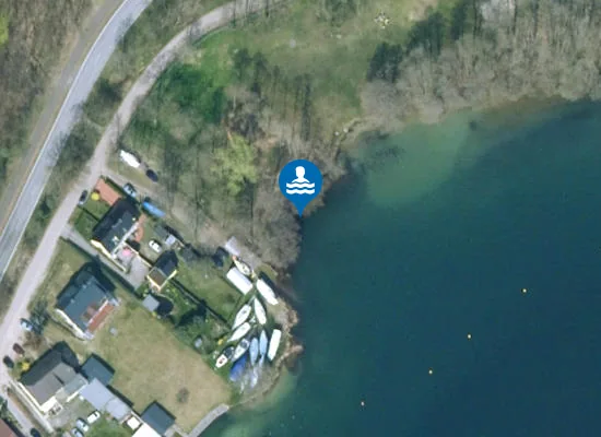 Satellite image of WERBELLINSEE JOACHIMSTHAL BADEWIESE