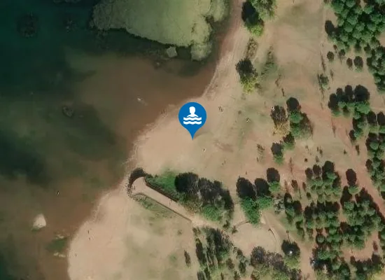 Satellite image of LAC DU SALAGOU-PLAGE DU CAMPING
