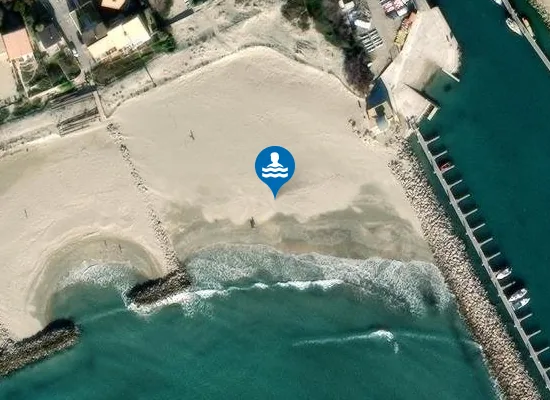 Satellite image of FRONTIGNAN PLAGE - OUEST DU PORT