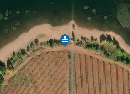 Satellite image of LAC DU SALAGOU-ANCIENNE ROUTE