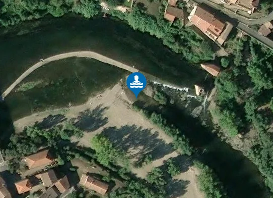 Satellite image of ORB-BAIGNADE DU PONT