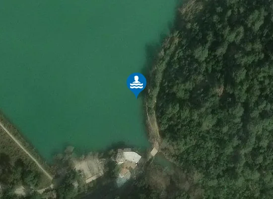 Satellite image of LAC DE CECELES