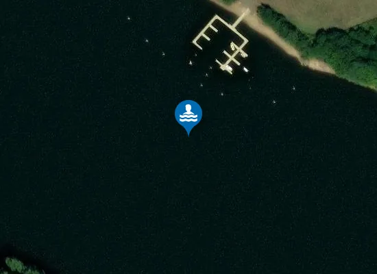 Satellite image of LAC DE LA RAVIEGE - GUA DES BRASSES