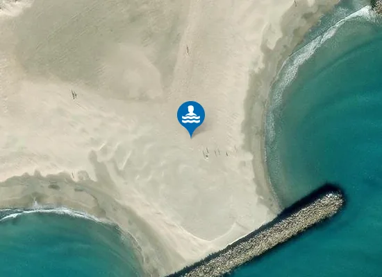 Satellite image of PLAGE DE LA FONTAINE