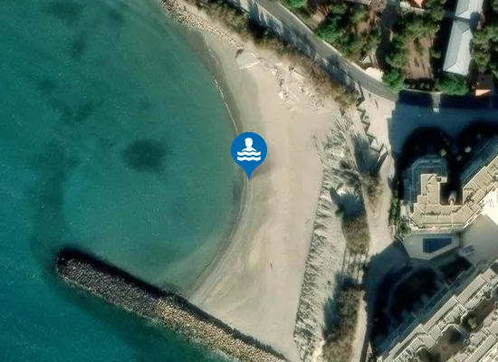 Satellite image of PLAGE DU LAZARET