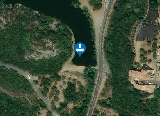 Satellite image of PLAN D'EAU DES OLIVETTES
