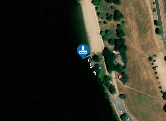 Satellite image of BARRAGE DE NAUSSAC - PLAN D'EAU DU MAS D'ARMAND