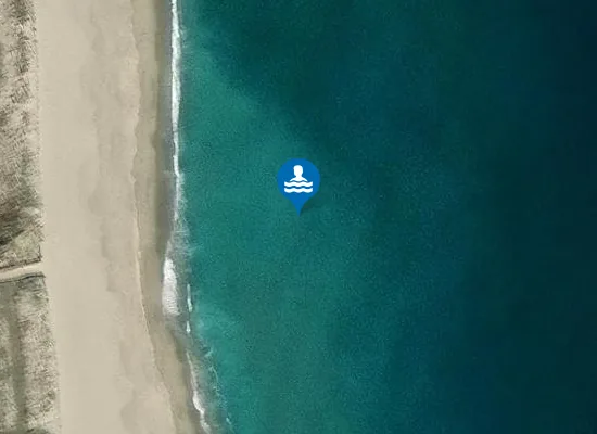 Satellite image of PLAGE DE LA MARENDA - TAMARIGUIER