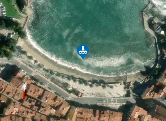 Satellite image of PLAGE DU FAUBOURG