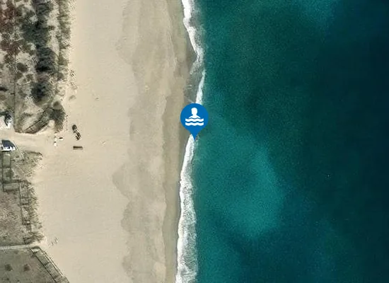 Satellite image of POSTE DE SECOURS No4, PLAGE DES CAPELLANS
