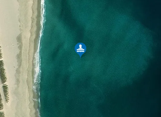 Satellite image of POSTE DE SECOURS No1, PLAGE DE L'ART