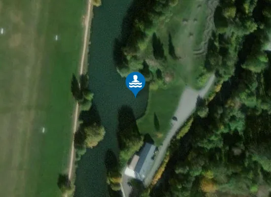 Satellite image of BAIGNADE AMENAGEE LAC DE BADECH BAGNERES DE LUCHON