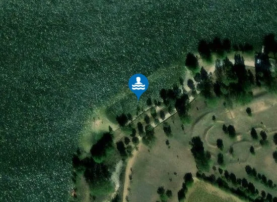 Satellite image of BAIGNADE LAC DE LA THESAUQUE