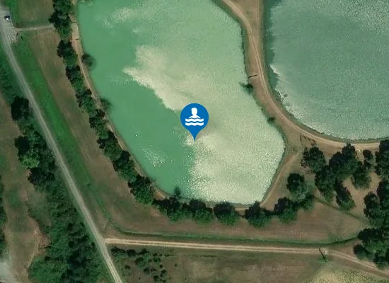 Satellite image of LAC DE SARAMON