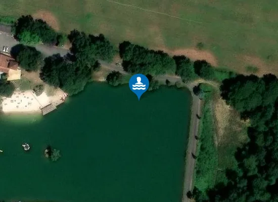 Satellite image of LAC DE SEISSAN