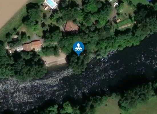 Satellite image of PLAGE CAMPING LES VIGNES