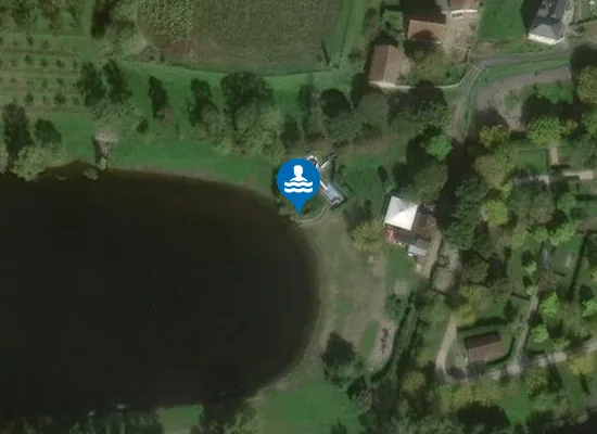 Satellite image of PLAN D'EAU MAS DE LA CROUX