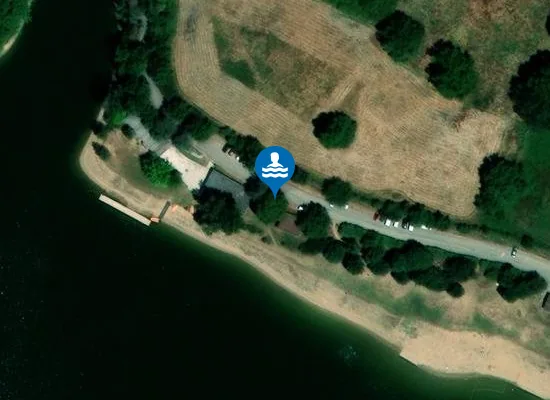 Satellite image of BARRAGE DE LA ROUCARIE