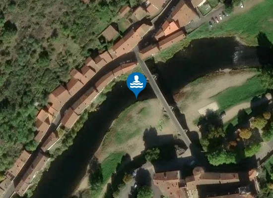 Satellite image of ALLIER PONT DE LAVOUTE CHILHAC