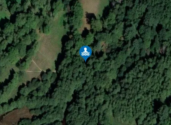 Satellite image of PLAN D'EAU D'AUBUSSON D'AUVERGNE