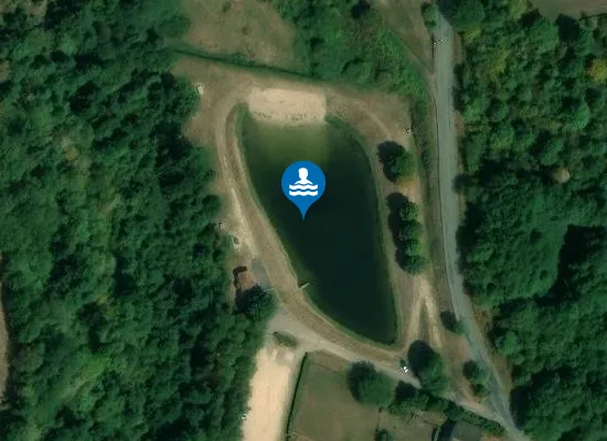 Satellite image of PLAN D'EAU DE CHABRELOCHE