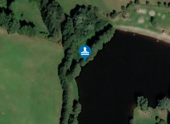 Satellite image of PLAN D'EAU DE CUNLHAT