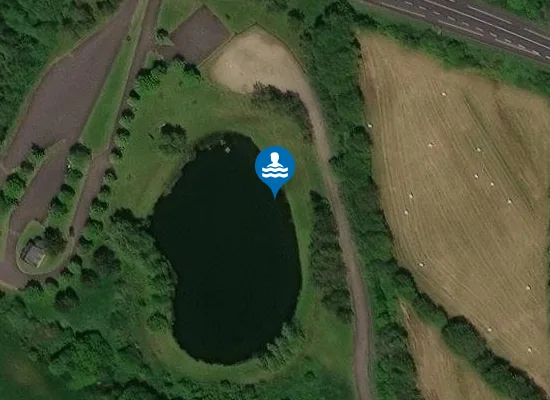 Satellite image of PLAN D'EAU DE LAQUEUILLE