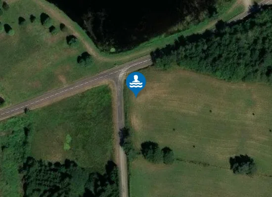 Satellite image of PLAN D'EAU DES ROZIERS