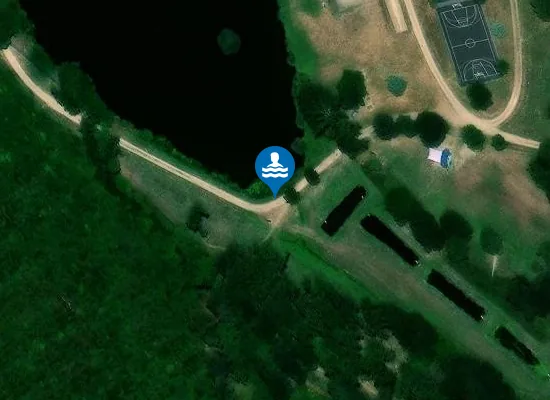 Satellite image of PLAN D'EAU DU VERNET LA VARENNE