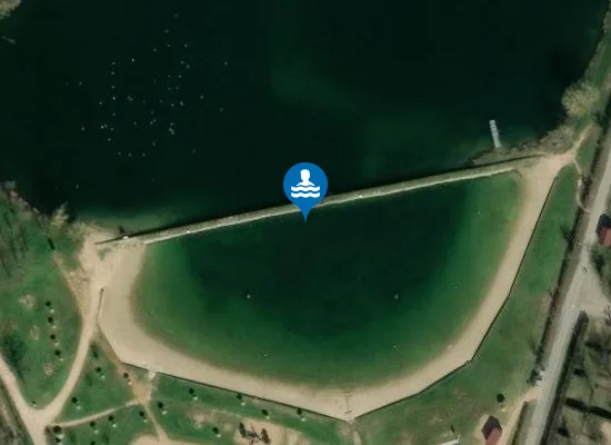 Satellite image of CORMORANCHE - SAONE PLAN D'EAU DE LA BASE DE LOISIRS LA PIERRE THORION