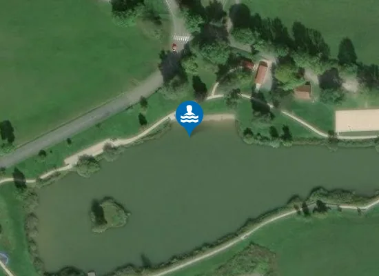 Satellite image of PLAN D'EAU DE LE POIZAT - LALLEYRIAT