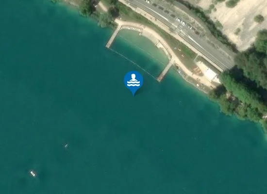 Satellite image of NANTUA - PLAGE DU STADE NAUTIQUE LAC DE NANTUA