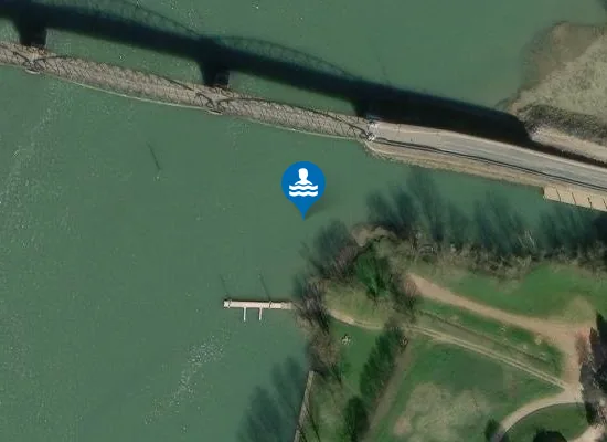 Satellite image of PONT-DE-VAUX - RIVE GAUCHE DE LA SAONE EN AVAL DU PONT DE FLEURVILLE