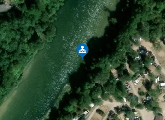 Satellite image of PRIAY - RIVE GAUCHE DE L'AIN EN AMONT DU PONT