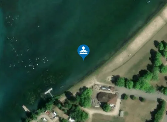 Satellite image of SERRIERES DE BRIORD - PLAGE DU POINT VERT RIVE DROITE DU RHONE