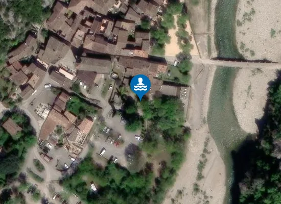 Satellite image of LA BEAUME A LA PLAGE DU VILLAGE DE LABEAUME