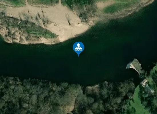 Satellite image of L'ARDECHE A LA PLAGE DU PONT CASSE