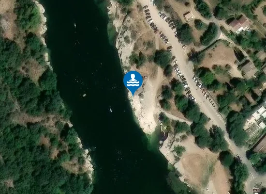 Satellite image of L'ARDECHE A LA PLAGE DE SAUZE