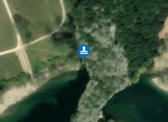 Satellite image of L'ARDECHE AVAL PONT D'ARC