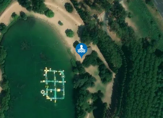 Satellite image of LAC LES VERNETS DE GALAURE