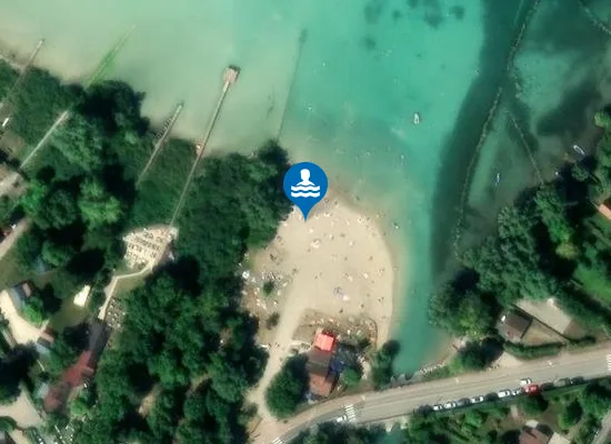 Satellite image of CHARAVINES - LAC DE PALADRU