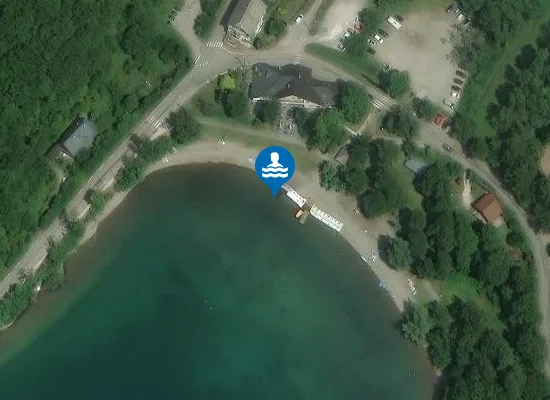 Satellite image of LAFFREY - LAC DE LAFFREY - PLAGE NORD