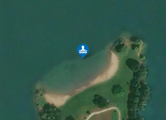 Satellite image of PLAN D'EAU DU COLOMBIER