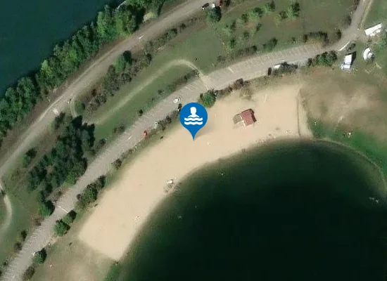 Satellite image of PLAN D'EAU DE CONDRIEU-LES ROCHES