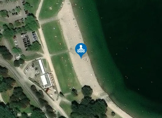 Satellite image of MIRIBEL-PLAGE DU MORLET