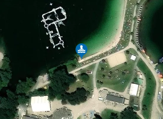 Satellite image of MIRIBEL-PLAGE DE L'ATOL